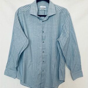 Calvin Klein Blue Checkered Men's Shirt
